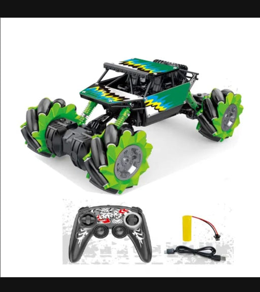 RC Car 4WD Climbing RC Truck 2.4GHz Remote Control Gesture Sensor 360° Flips RC Stunt Car （Stunt Tires and Spring Damping） Toy Vehicle