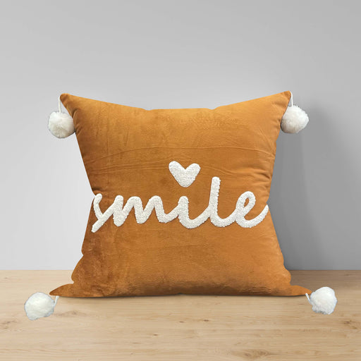 smile tussel cushion - New Bedding Designs