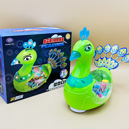 Electric Musical Peacock Toy- Battery Operated with Dancing Music, Light, and Rotating 360 Degree Peacock Toys for Baby