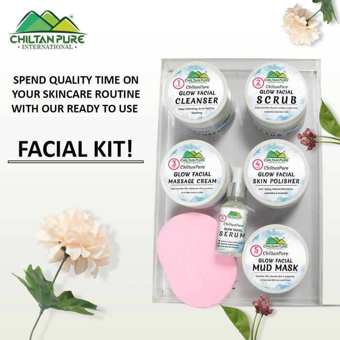 Glow Facial Kit (4x Results) – Deep Cleansing, Anti- Aging & Enhances Skin’s Natural Glow